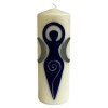 Dark Blue Goddess - Large Pillar Candle