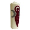 Dark Pink Goddess - Large Pillar Candle