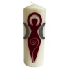 Dark Pink Goddess - Large Pillar Candle