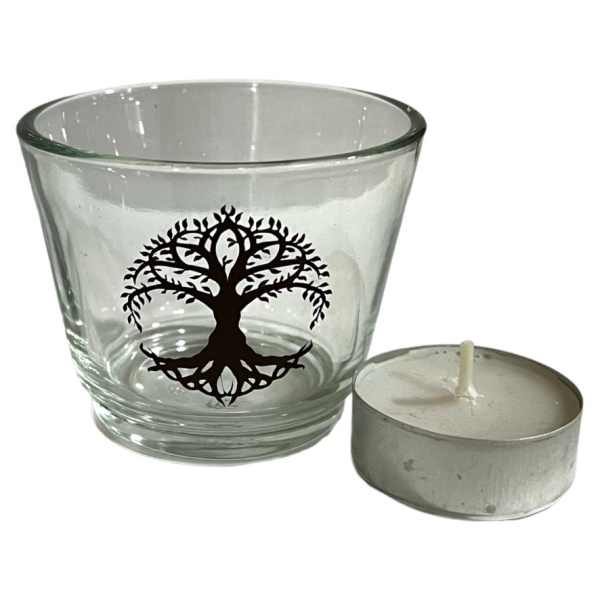 Yggdrasil - Glass Votive Candle Holder