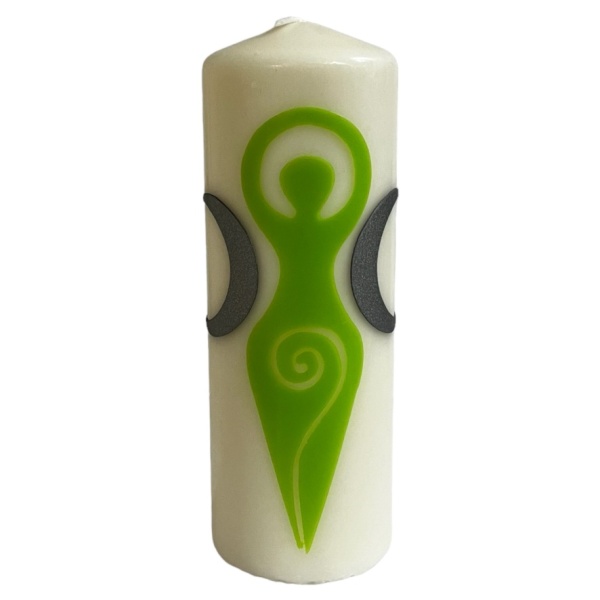 Light Green Goddess - Large Pillar Candle