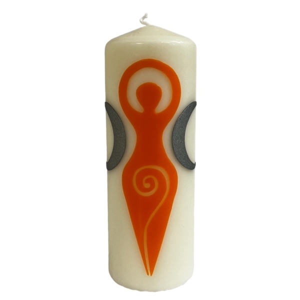 Orange Goddess - Large Pillar Candle