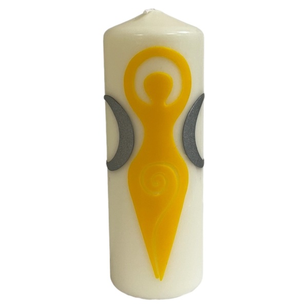 Yellow Goddess - Large Pillar Candle